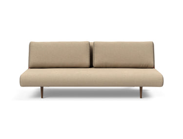 Unfurl Lounger sovesofa i 587 Phobos Mocha, set forfra