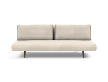 Unfurl Lounger sovesofa i 594 Corduroy Ivory, set forfra