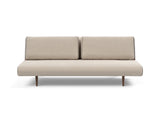Unfurl Lounger sovesofa i 612 Blida Sand Grey, set forfra