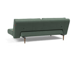 Unfurl Lounger sovesofa i 518 Elegance Green, set skråt bagfra