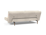 Unfurl Lounger sovesofa i 594 Corduroy Ivory, set skråt bagfra