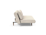 Unfurl Lounger sovesofa i 594 Corduroy Ivory, set fra siden