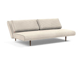 Unfurl Lounger sovesofa i 594 Corduroy Ivory, med ryglænet lænet halvt tilbage