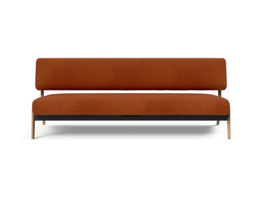 Nolis daybed i 595 Corduroy Burnt Orange, set forfra
