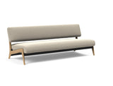 Nolis daybed i 539 Bouclé Beige, set skråt forfra
