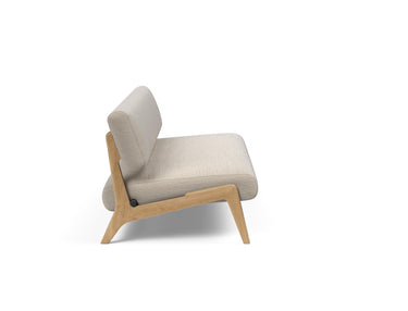 Nolis daybed i 612 Blida Sand Grey, set fra siden