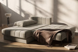 Akello sovesofa med chaiselong i 280 Avella Sand i en stue, billede 2