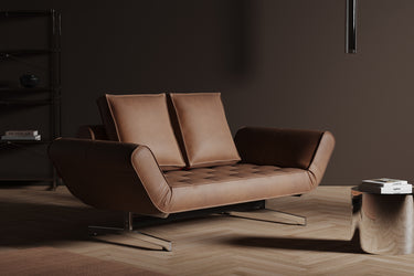 Ghia Chrome daybed i 551 Faunal Brown i en stue, billede 4