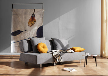 Long Horn D.E.L sovesofa i 565 Twist Granite i en stue, billede 2