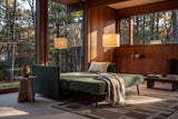 Luoma sovesofa i 281 Avella Pine Green i en stue