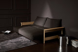 Malloy Wood sovesofa i 358 Taura Chocco i en stue