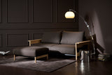 Malloy Wood sovesofa i 358 Taura Chocco i en stue, billede 3