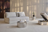 Osvald sovesofa i 470 Yuveno Natural i en stue
