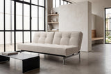 Splitback Chrome sovesofa i 357 Taura Off White i en stue