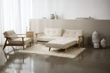 Splitback Frej sovesofa i 357 Taura Off White i en stue, billede 3