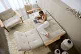 Splitback Frej sovesofa i 357 Taura Off White i en stue, billede 13