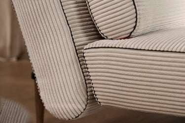 Unfurl Lounger sovesofa i 594 Corduroy Ivory i en stue, billede 4