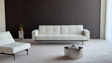 Splitback Styletto Dark Wood sovesofa med armlæn – fra sofa til seng